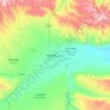 Tekes topographic map, elevation, terrain