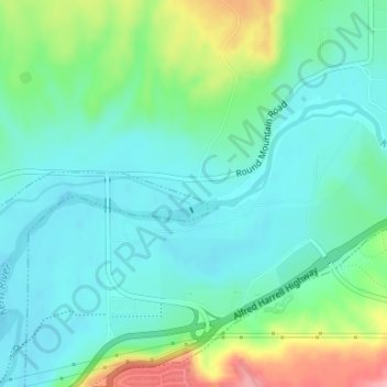 Oil City topographic map, elevation, terrain