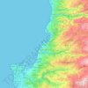Jounieh topographic map, elevation, terrain