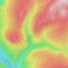 Gaspésie topographic map, elevation, terrain