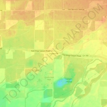 Centerville topographic map, elevation, terrain