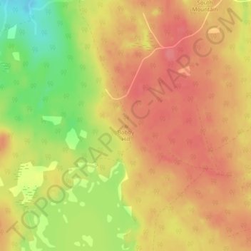 Bobby Hill topographic map, elevation, terrain