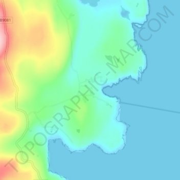 Aywick topographic map, elevation, terrain