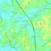 Godigamuwa West topographic map, elevation, terrain
