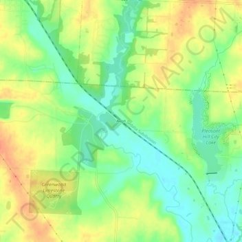 Avon topographic map, elevation, terrain