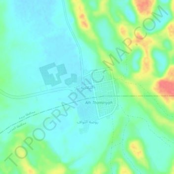 Ath Thamiriyah topographic map, elevation, terrain