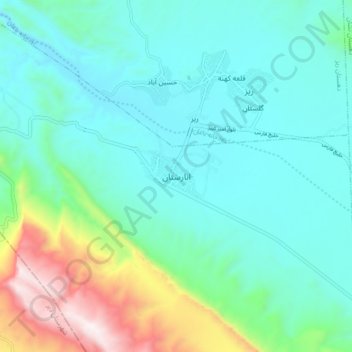 Anarestan topographic map, elevation, terrain