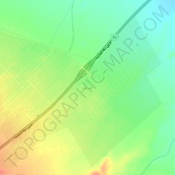 Al `Arfa' topographic map, elevation, terrain