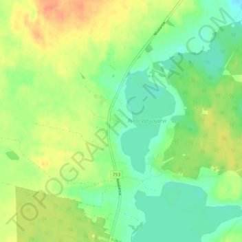 Aakonpuhto topographic map, elevation, terrain