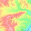 La Manga topographic map, elevation, terrain