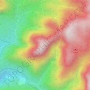 Cerro Pelon topographic map, elevation, terrain