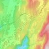 Coiron topographic map, elevation, terrain
