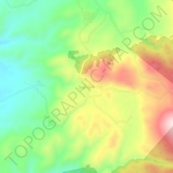 Seğirdim topographic map, elevation, terrain