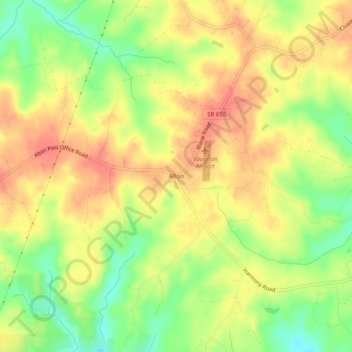 Alton topographic map, elevation, terrain