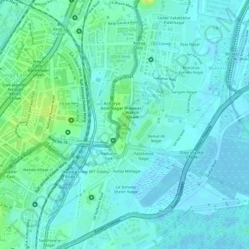 Antop Hill topographic map, elevation, terrain