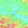 Gori topographic map, elevation, terrain