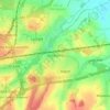 Old Basing topographic map, elevation, terrain