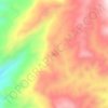 Dell topographic map, elevation, terrain