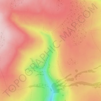 Eweleap Scar topographic map, elevation, terrain