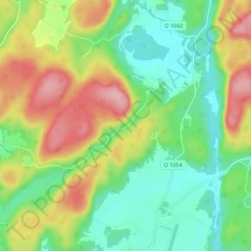 Dalarna topographic map, elevation, terrain
