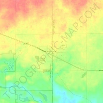 Pittsford topographic map, elevation, terrain