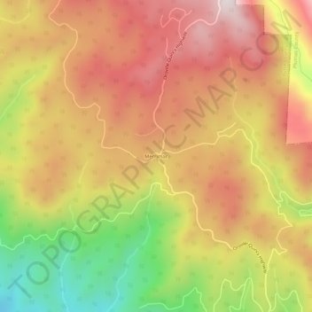 Merrimac topographic map, elevation, terrain