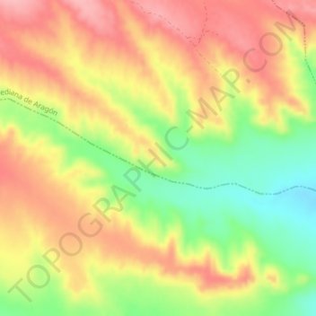 Pedriza topographic map, elevation, terrain