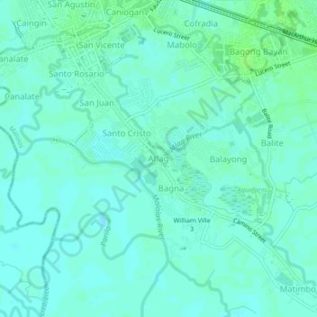 Atlag topographic map, elevation, terrain