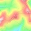 Rocky Mountain topographic map, elevation, terrain