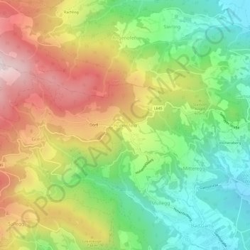 Hohenfeld topographic map, elevation, terrain