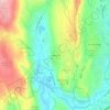 Traditions topographic map, elevation, terrain
