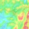 Cazeneuve topographic map, elevation, terrain