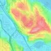 Skyway topographic map, elevation, terrain