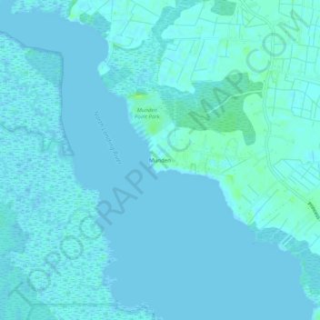 Munden topographic map, elevation, terrain
