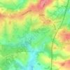 Battle of Hastings topographic map, elevation, terrain