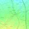 Gerona topographic map, elevation, terrain