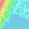 Nin Beach topographic map, elevation, terrain