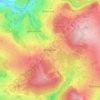 Baugnez topographic map, elevation, terrain