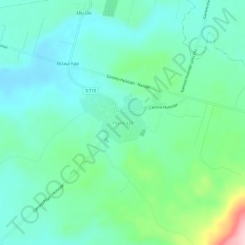 Huiscapi topographic map, elevation, terrain