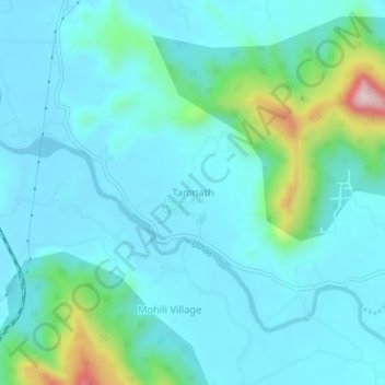 Tamnath topographic map, elevation, terrain