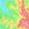 Le Mont topographic map, elevation, terrain