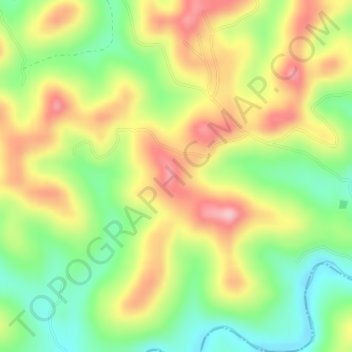 Coal Cliff topographic map, elevation, terrain