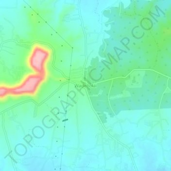 Wadebolai topographic map, elevation, terrain