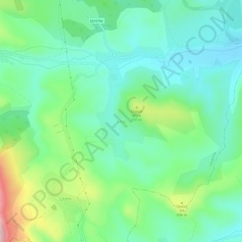 Lita topographic map, elevation, terrain