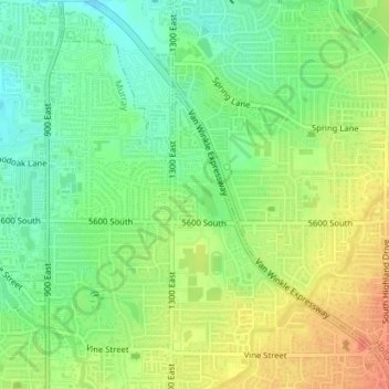 Tyler topographic map, elevation, terrain