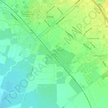 Barber topographic map, elevation, terrain