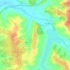 Le Clos topographic map, elevation, terrain
