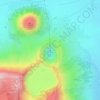 Mount Bromo topographic map, elevation, terrain
