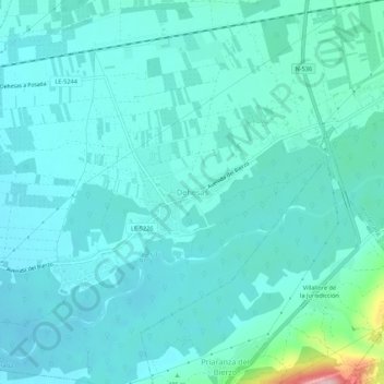Dehesas topographic map, elevation, terrain