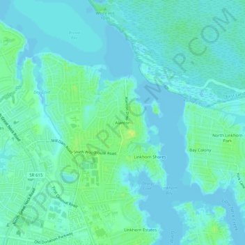 Alanton topographic map, elevation, terrain